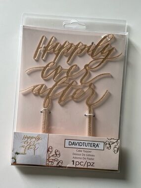 David Tutera wedding cake topper “Happily Ever After”